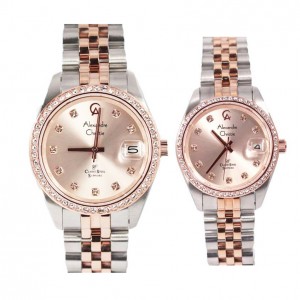 Alexandre christie AC 5012 Silver Full Rosegold Couple